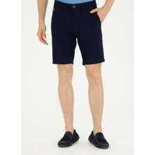 U.S. Polo Assn. Normal Bel Regular Fit Lacivert Erkek Bermuda Şortrt DESTA24Y