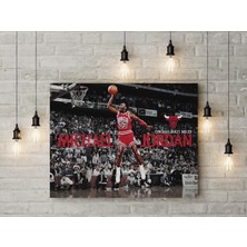 Saturndesign Michael Jordan Kanvas Tablo 40X55CM Nba Jordan Smaç Poster