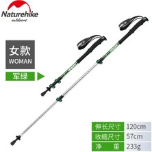 Chaoduo Shop Kadın Yeşil 57-120CM Stili Naturehike 3 Düğüm Ayarlanabilir Trekking Direği Ultra Hafif Alüminyum Alaşımlı Teleskopik Yürüyüş Yürüyüş Tırmanma Çubukları Yetişkin Çocuk Için (Yurt Dışından)