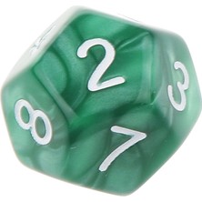 Chaoduo Shop D10 Kırmızı Stil Renkli On Iki Taraflı Zar D6 D10 D12 D & D Rpg Oynarken Parti Akrilik Oyunları Dices Komik Aile Pub Kulübü Oyun Aksesuarları (Yurt Dışından)
