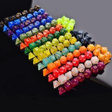 Chaoduo Shop Sarı Stil Star Shine Glitter Sparkles Çokyüzlü Zar Seti D4 D6 D8 D10 D% D12 D20 Trpg Dnd Oyunu Için (Yurt Dışından)