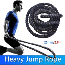 Chaoduo Shop 2,8 M Stili Fitness Ağırlıklı Atlama Savaş Ipi 9ft Uzunluk Çapı Ağır Atlama Ipi Eğitmenler Çekirdek Kaydırmalı Fitness Kayma (Yurt Dışından)