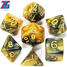 Chaoduo Shop No.16 Tarzı Mix 20 Farklı Renk Zar Seti D4-D20 Masa Üstü Rpg'ler Için Oyunlar Dnd Rpg Partiler Oyuncaklar Masa Oyunu Hediye Olarak (Yurt Dışından)