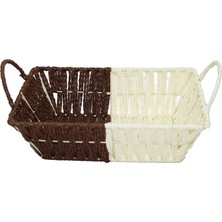 Nefertiya Dikdörtgen Hasır Ekmek Sepeti