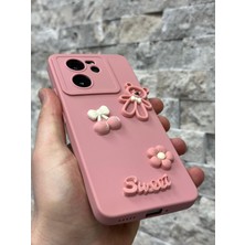 SPHONE Xiaomi Mi 13T ve Mi 13T Pro Kılıf Ayıcık Sweet Teddy Emoji Kabartma Figür Neon Renkli Liquid Silikon