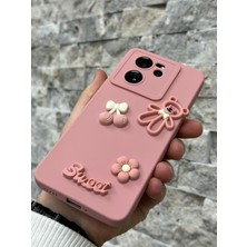 SPHONE Xiaomi Mi 13T ve Mi 13T Pro Kılıf Ayıcık Sweet Teddy Emoji Kabartma Figür Neon Renkli Liquid Silikon