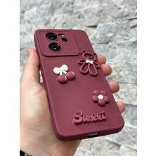 SPHONE Xiaomi Mi 13T ve Mi 13T Pro Kılıf Ayıcık Sweet Teddy Emoji Kabartma Figür Neon Renkli Liquid Silikon