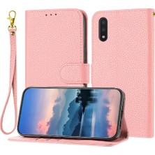 SZY Market Samsung Galaxy A10/M10 Pu Deri Litchi Desen Cüzdan Kartı Için Telefon Kılıfı (Yurt Dışından)