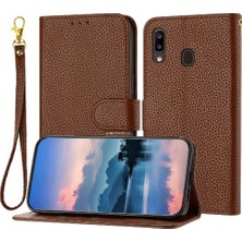 SZY Market Samsung Galaxy A20 Için Telefon KILIFI/A30 Flip Folio Cüzdan Kart Yuvaları Tutucu (Yurt Dışından)