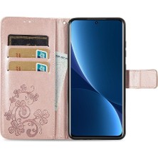 SZY Market Xiaomi 12 Için Kılıf Pro Zarif Iş Kapak Kapak Dört Yapraklı Yonca Durumda (Yurt Dışından)