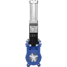 Unox DN50 Pnömatik Bıçak Sürgülü Vana Tek Taraf Sızdırmazlık