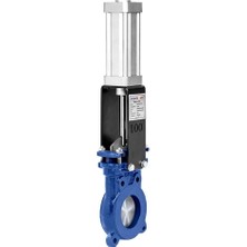 Unox DN65 Pnömatik Bıçak Sürgülü Vana Çift Taraf Sızdırmazlık