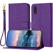 BDT Market Samsung Galaxy A10/M10 Pu Deri Litchi Desen Cüzdan Kartı Için Telefon Kılıfı (Yurt Dışından)