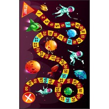 Eliana Home Dijital Baskı Yıkanabilir Kaymaz Taban Çocuk Halısı Lna4000