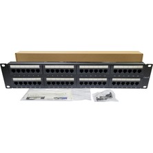 Vatpan 19" 48 Port Cat6 Patch Panel Dolu