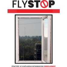 Fly Stop Flystop Aparatlı Fiberglass Pencere Sinekliği Özel Ölçü