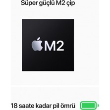 Apple MacBook Air 13 Inç Apple M2 Çip 8 Çekirdek Cpu 8 Çekirdek Gpu 16GB Bellek 256GB Macos Taşınabilir Bi