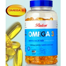 Balen Omega 3 Norveç Balık Yağı (Trigiliserid) Yumuşak Kapsül 200 Adet 1380 Mg