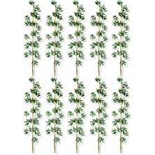 Cihan Çiçekçilik Yapay Yoğun Yapraklı 170 cm 10 Adet Dekoratif Bambu Çubuğu Islak Doku