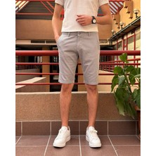 İnpool Erkek, Slim Fit, Pamuklu Kumaş, Nakış Detaylı Şort 24INP278
