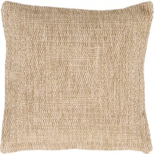 Inter Weaving Avanos Premium Jüt Görünümlü 2'li Yastık Kılıfı Kırlent Kılıfı Dokuma Yıkanabilir Fermuarlı 45X45 cm