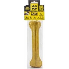 Delibon Deri Press Köpek Kemik Ödülü Medium Naturel 22 cm 1 Adet