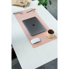 Woodhub Garantisiz Pembe Masa Matı- Laptop Altlığı - Sümen Takımı - Geniş Mousepad - Yeni Iş Hediyesi 70 x