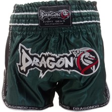 Dragon Do Dragondo MT3075 Retromuay Thai Şort Koyu Yeşil