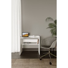 Woodhub Suntalam Çalışma Masası, Oyun Gamer Masası Pc Masası Laptop Masası 2 Yıl 86 cm 80 cm Beyaz 54 cm