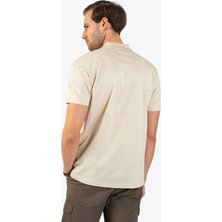 Karaca Erkek Büyük Beden Polo Yaka T-Shirt-Açık Bej