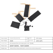 Kigiwaa USB Sıcak Macun Pedleri Hızlı Isıtma Karbon Fiber Isıtma Pedi Güvenli Isıtma Isıtıcı Ped Yelek Için Bir Sürükle Üç Isıtma Pedi (Yurt Dışından)