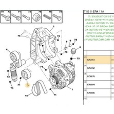 a.b.a V Kayış Bilyası 206 Xsara TU3JP TU5JP4 (25405151-5751.51)