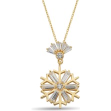 ÇGK KUYUMCULUK Kar Tanesi Altın Kolye CGKKKLY080