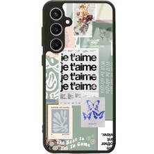 Spoyi Samsung S23 Fe Je T'aime Tasarımlı Glossy Telefon Kılıfı