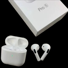 Pro 5 Bluetooth 5.0 Kablosuz Kulak Içi Kulaklık Ios ve Android Uyumlu Hd Ses Kalitesi-Beyaz