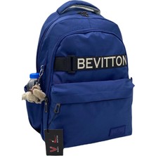 Bevitton Özel Su Itici Kumaş  Lacivert Okul Sırt Çantası 34200