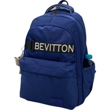 Bevitton Özel Su Itici Kumaş  Lacivert Okul Sırt Çantası 34200