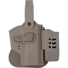 Polis Sepeti To Gun Holster Cz 75B Tabanca Kılıfı Seviye 2 Önü Şarjörlüklü Çöl Rengi