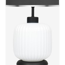 Minimal Intense White Black Cam Abajur