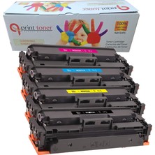 QPrint Hp M479DW Muadil Toner Çipli Toner  415A Set 4 Renk