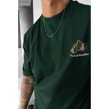 Teenage Millionaire Erkek Arid Mountain Yeşil Oversize Salas Boyfriend T-Shirt