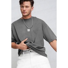 Teenage Millionaire Erkek Free Life Füme Bisiklet Yaka Oversize Salas T-Shirt
