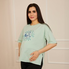 Baby Mom Mickey&minnie Mouse Hamile Kısa Kol Tshirt Anne Giyim