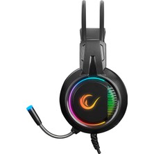 Rampage RM-K25 Lunatıc Pro Siyah-Kırmızı 7,1 USB Surround Rgb Ledli Gaming Oyuncu Mikrofonlu Kulaklık