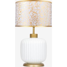 Minimal Intense White Gold Cam Abajur