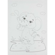 Rozitoys BTS1 Boyama Tuval Sayılı Set 25x35 Fil