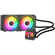 Gamepower Skadi Elite LCD 240 Argb 240MM Sıvı Işlemci Soğutucu Am5 ve LGA1700 Uyumlu