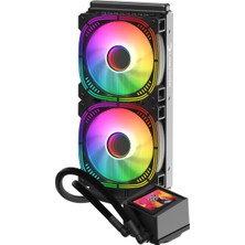 Gamepower Skadi Elite LCD 240 Argb 240MM Sıvı Işlemci Soğutucu Am5 ve LGA1700 Uyumlu