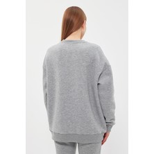 Think Simple Kadın Olivia Oversize Basıc Sweatshırt