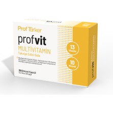 Proftürker Profvit Multivitamin - 13 Vitamin, 10 Mineral ve Bitkisel İçerikli Takviye